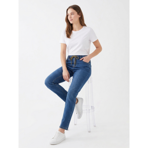 3163 * синие женские джинсы (KT.Moss. стрейч-коттон, 6ед. размеры норма:25, 26, 27, 28, 29, 30) выдача на следующий день KT.Moss