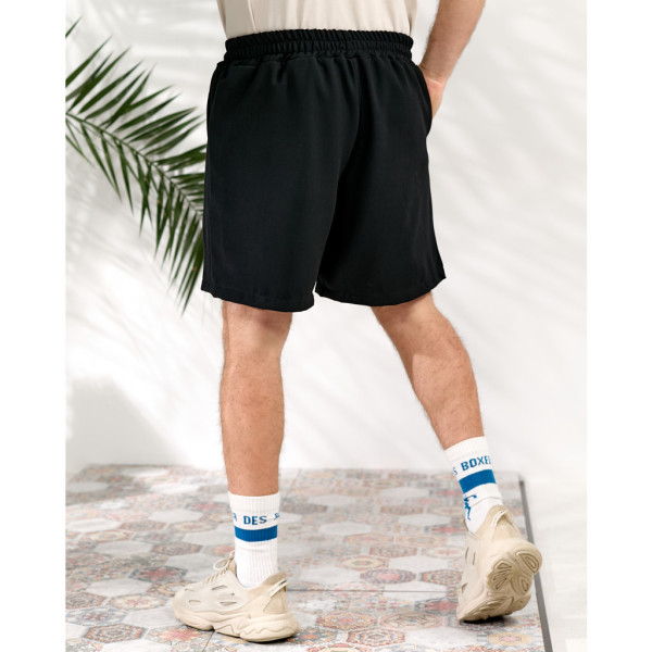 15950-1 черные мужские шорты (SARA, трикотаж, полномерные, 6 ед. размеры полубатал: 48, 50, 52, 54, 56, 58) Sara