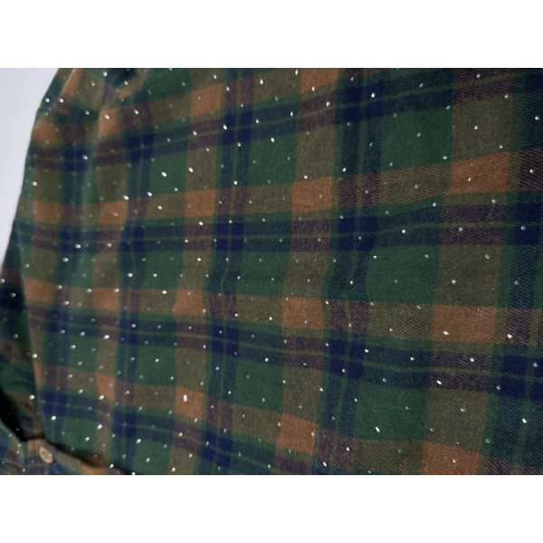 7760-78 зелена женская рубашка (JJF. с камнями и капюшоном, 4 ед, размеры норма: XL, 2XL, 3XL, 4XL) JJF