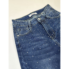 7015# блакитні жіночі стрейчові джинсові капрі New Jeans (6 од., розміри норма: 25-30) видача наступного дня New Jeans