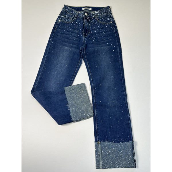 7015# блакитні жіночі стрейчові джинсові капрі New Jeans (6 од., розміри норма: 25-30) видача наступного дня New Jeans