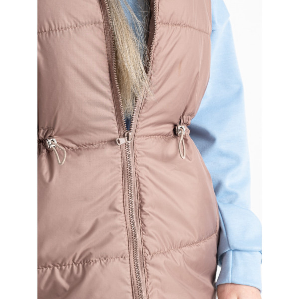 0075-4 мокко жіноча жилетка (5'TH AVENUE, синтепон, 3 од. розміри норма: 42. 44. 46)