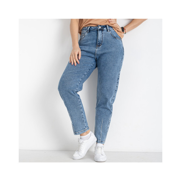 0707# блакитні жіночі джинси (LADY N, стрейчові, 6 од. розміри батал: 32. 34. 36. 38. 40. 42) видача наступного дня