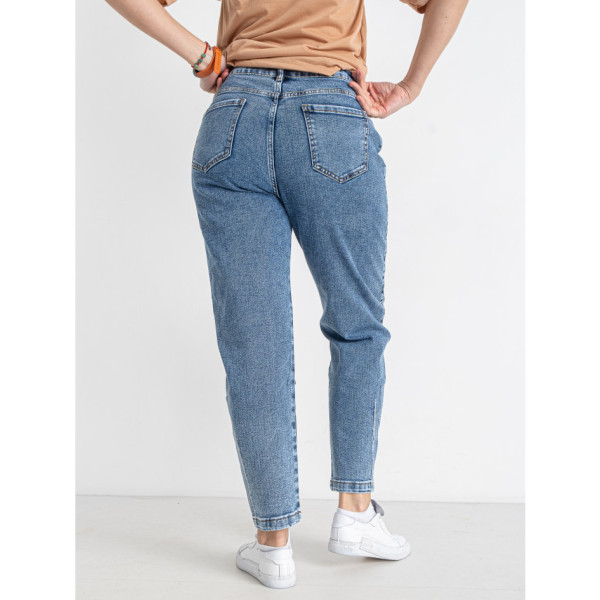 0707# блакитні жіночі джинси (LADY N, стрейчові, 6 од. розміри батал: 32. 34. 36. 38. 40. 42) видача наступного дня