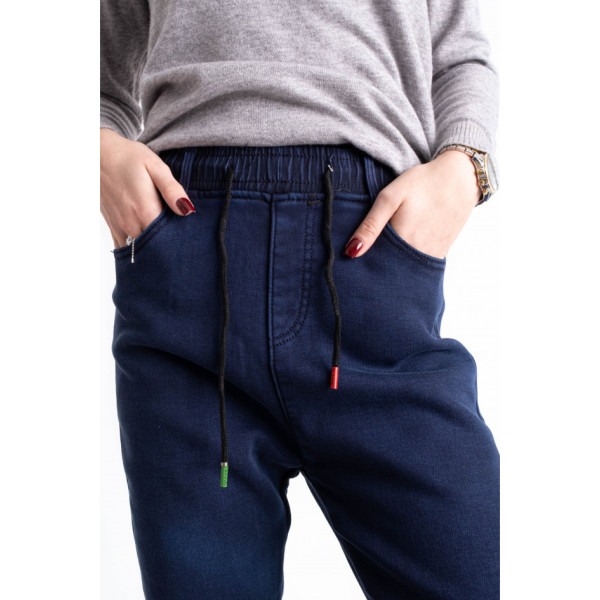 0984-2 сині жіночі теплі джинси (ЗОЛОТО, стрейчові, хутро, 6 од. розміри норма: S. M. L. XL. 2XL. 3XL)