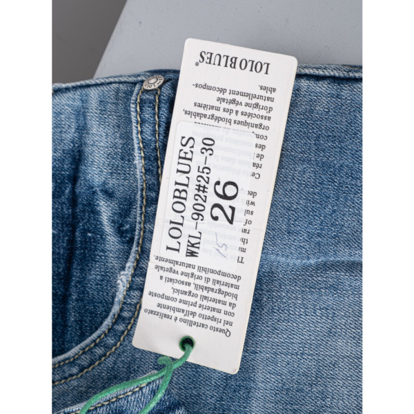 0902 блакитні жіночі джинси (LOLO BLUES, стрейчові, 6 од. розміри норма: 25. 26. 27. 28. 29. 30)