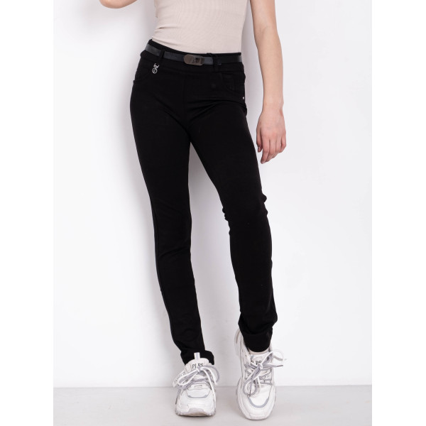 0076-1 чорні жіночі штани (CEMEILLA, 6 од. розміри підліток: 21-26)