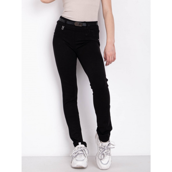 0076-1 чорні жіночі штани (CEMEILLA, 6 од. розміри підліток: 21-26)