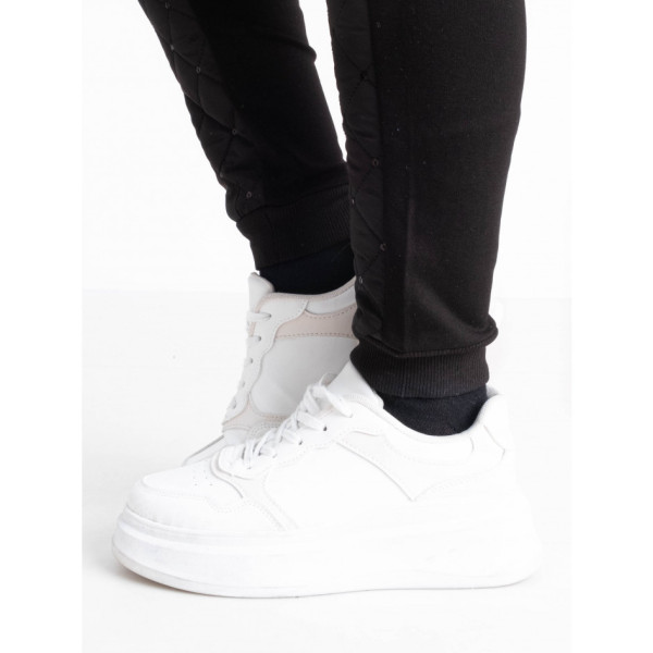 0041 чорні підліткові спортивні штани (плащівка трикотаж на флісі, 6 од. розміри підліток: 21. 22. 23. 24. 25. 26)