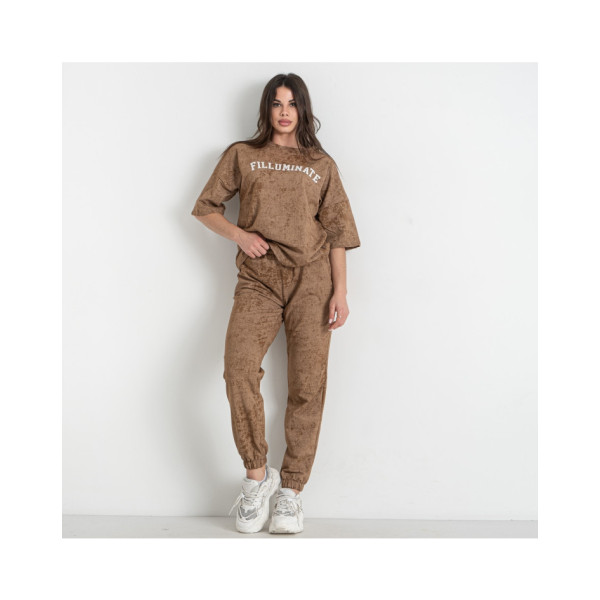 2561-4 мокко жіночий спортивний костюм (5'TH AVENUE, 4 од. розміри норма: 42. 44. 46. 48)