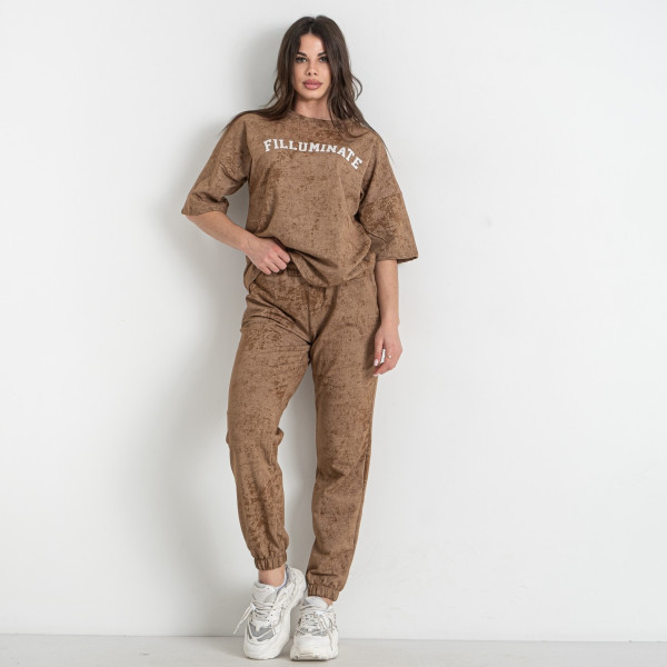 2561-4 мокко жіночий спортивний костюм (5'TH AVENUE, 4 од. розміри норма: 42. 44. 46. 48)