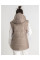 0751-32 бежева жіноча жилетка (5'TH AVENUE, синтепон, з капюшоном, 3 од. розміри напівбатал: 48. 50. 52)