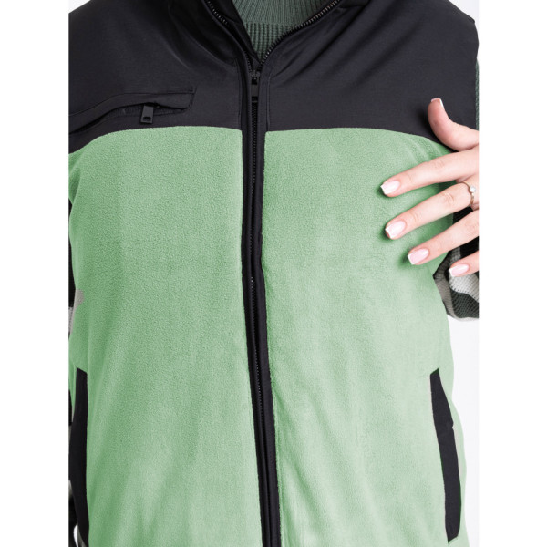 2305-72 зелена жіноча жилетка (синтепон, 2 од. розміри напівбатал: L.L)