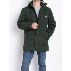 0014-7 зелена чоловіча тепла куртка (5 од., розміри норма: 50. 52. 54. 56. 58)