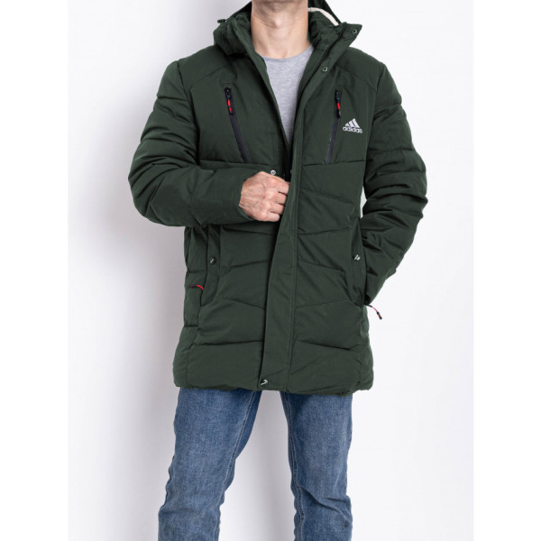 0014-7 зелена чоловіча тепла куртка (5 од., розміри норма: 50. 52. 54. 56. 58)