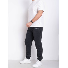 9996-6 сірі чоловічі спортивні штани (AOLONG. технітка на флісі, не кашлатиться, 5 од., розміри норма: XL. 2XL. 3XL. 4XL. 5XL)