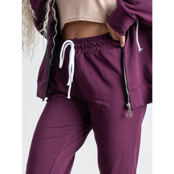 5371-24 фіолетовий жіночий спортивний костюм (5'TH AVENUE, турецька двонитка, 4 од. розміри норма: 42. 44. 46. 48)