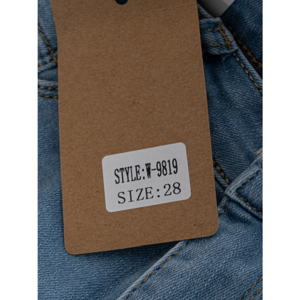 9819-5 блакитні жіночі джинси (5 од. розміри норма: 25. 26. 27. 28. 30)