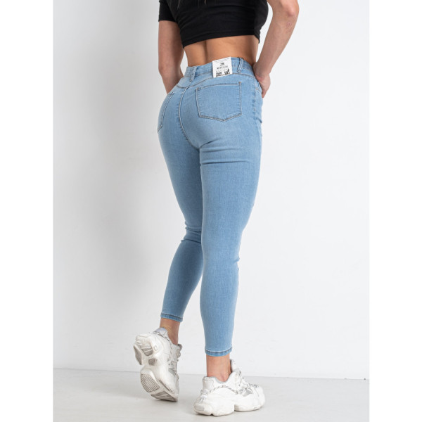 9819-5 блакитні жіночі джинси (5 од. розміри норма: 25. 26. 27. 28. 30)