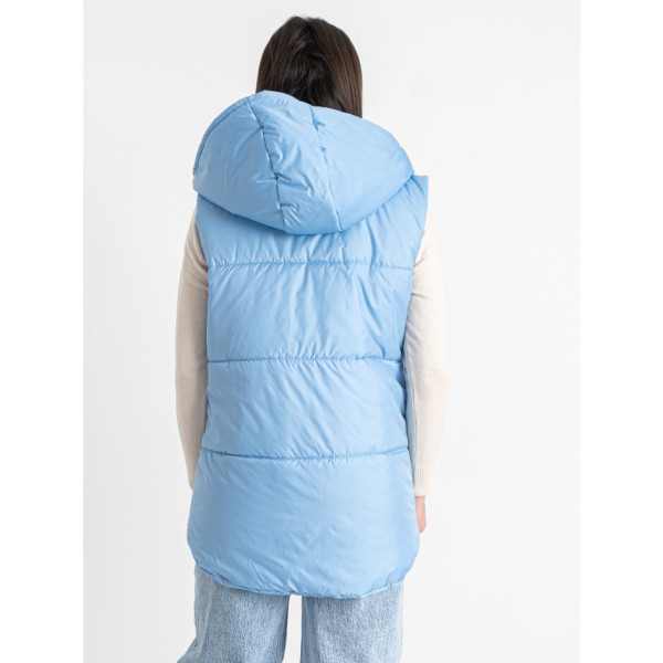 0084-41 блакитна жіноча жилетка (5'TH AVENUE, синтепон, 3 од. розміри норма: 42. 44. 46)