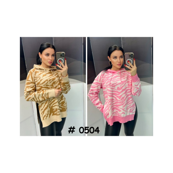 0504* мікс кольорів жіночий светр (6 од., розміри норма-напівбатал: M-XL універсальний) видача наступного дня