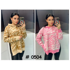 0504* мікс кольорів жіночий светр (6 од., розміри норма-напівбатал: M-XL універсальний) видача наступного дня