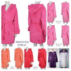 04223-99* вибір кольору та моделі жіночий махровий халат (4 од., розміри норма: S-XL) видача наступного дня