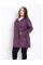 0777-24 фіолетовий жіночий кардиган (вовна альпаки, з капюшоном, 1 од. універсальний розмір батал: 56-60)