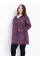0777-24 фіолетовий жіночий кардиган (вовна альпаки, з капюшоном, 1 од. універсальний розмір батал: 56-60)