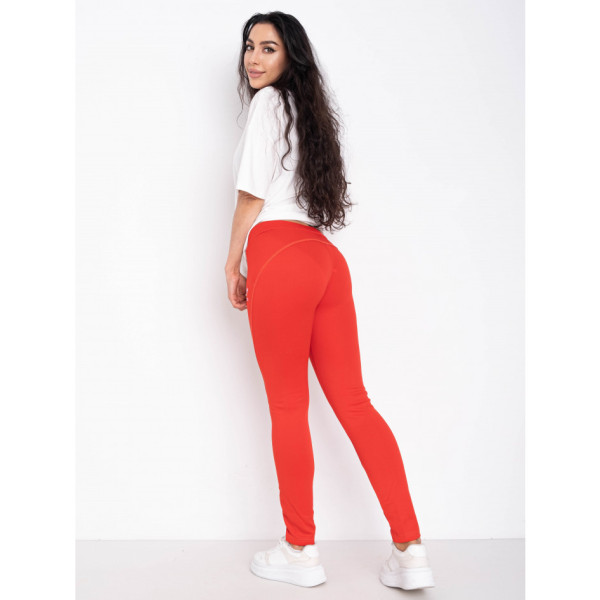 9094-55 красные женские спортивные штаны (5 ед. размеры норма: M. L. XL. XL. 2XL, маломерят на один размер)