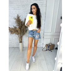 2025 блакитні жіночі джинсові шорти (AMOR, бавовна, 6 од. розміри норма: 25. 26. 27. 28. 29. 30)