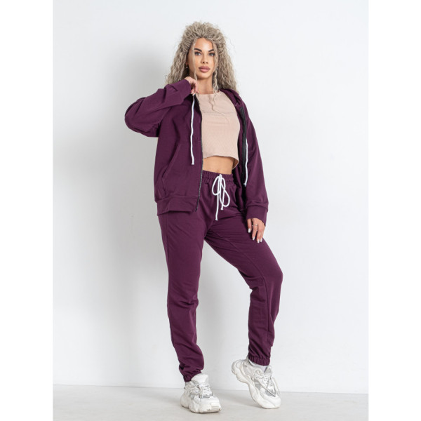 5371-24 фіолетовий жіночий спортивний костюм (5'TH AVENUE, турецька двонитка, 4 од. розміри норма: 42. 44. 46. 48)