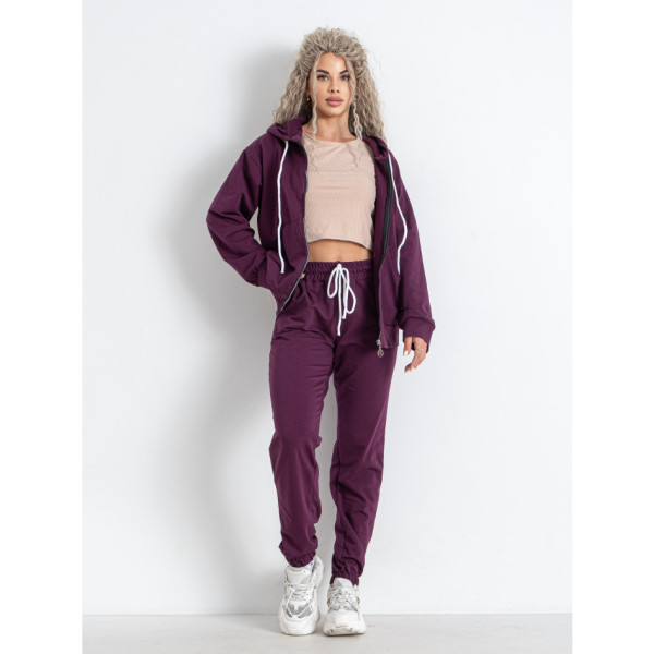 5371-24 фіолетовий жіночий спортивний костюм (5'TH AVENUE, турецька двонитка, 4 од. розміри норма: 42. 44. 46. 48)