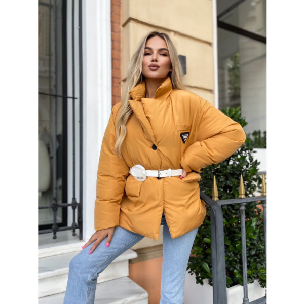 8020-81 жовта жіноча куртка ( Trend. на синтепоні, 1 од. розміри норма: M)