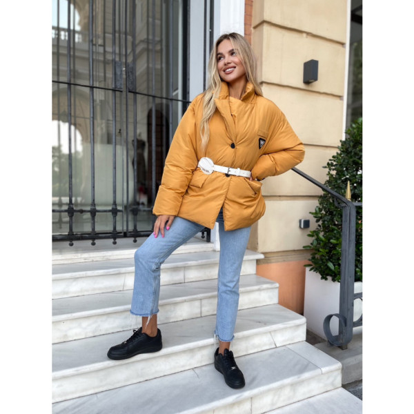 8020-81 жовта жіноча куртка ( Trend. на синтепоні, 1 од. розміри норма: M)