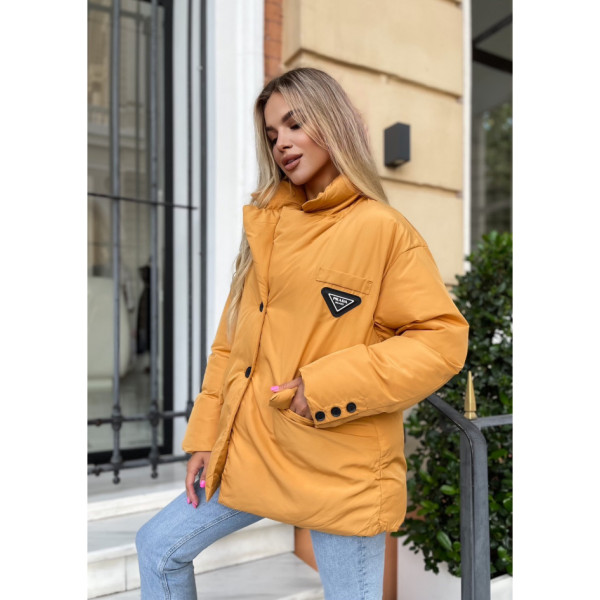 8020-81 жовта жіноча куртка ( Trend. на синтепоні, 1 од. розміри норма: M)