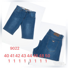 9022 сині чоловічі джинсові шорти (стрейч, 8 од. розміри батал: 40. 41. 42. 43. 44. 46. 48. 50) видача наступного дня
