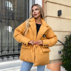 8020-81 жовта жіноча куртка ( Trend. на синтепоні, 1 од. розміри норма: M)