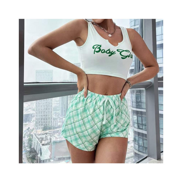 1811-72 * світло-зелена жіноча піжама (бавовна, трикотаж, 4 од. розміри напівбатал: L. XL. 2XL, повторюється) видача наступного дня