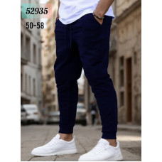 52935-2 * темно-сині чоловічі спортивні штани (турецька двонитка, 5 од. розміри батал: 50. 52. 54. 56. 58) видача наступного дня