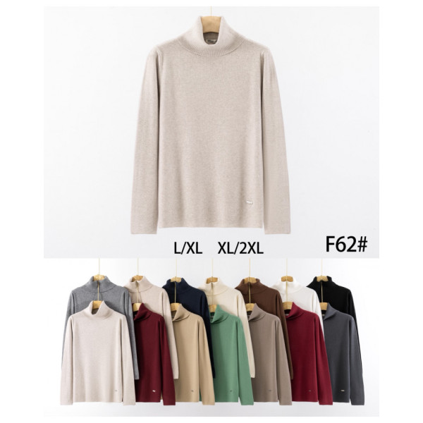 0062 мікс кольорів жіночий светр (5 од., розміри напівбатал: L-2XL)