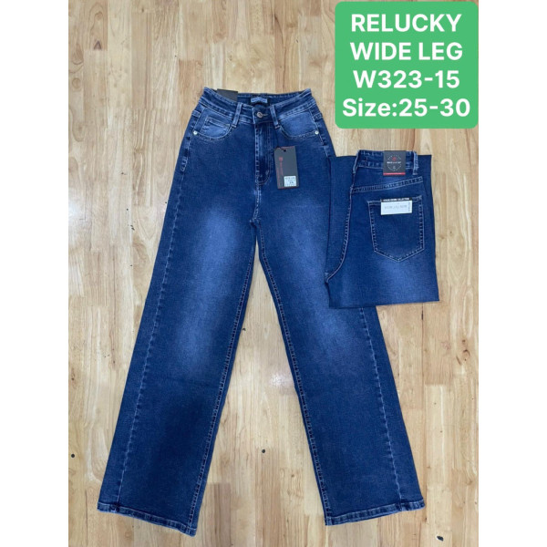 0323-15 # темно-сині жіночі джинси (RELUCKY, стрейчові, 6 од. розміри норма: 25. 26. 27. 28. 29. 30) видача наступного дня