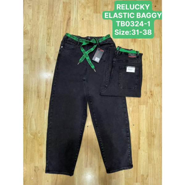 0324-1# чорні жіночі джинси баггі (6 од., розміри батал: 31-38) видача наступного дня