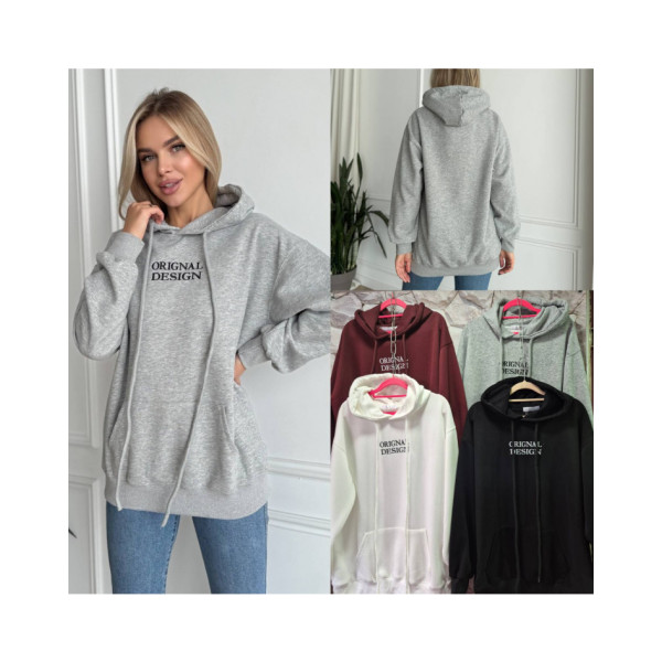 0438-99* мікс кольорів жіночий худі, тринитка (5 од., розміри норма: 42-50 оверсайз) видача наступного дня