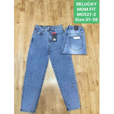 0521-2# блакитні жіночі джинси мом (Relucky, 6 од., розміри батал: 31-38) видача наступного дня