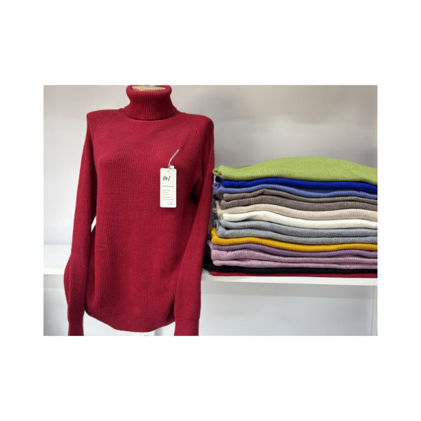 0801 * мікс кольорів жіночий светр (10 од., розміри напівбатал: 52) видача наступного дня