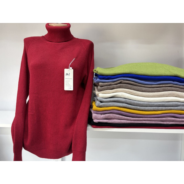 0801 * мікс кольорів жіночий светр (10 од., розміри напівбатал: 52) видача наступного дня