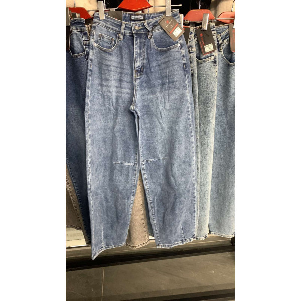 0855-6 # сині жіночі джинси, стрейч (relucky, 6 од., розміри норма: 25-30) видача наступного дня