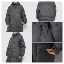 12016* чорна жіноча куртка єврозима (5 од., розміри батал: XL-2XL-3XL-4XL-5XL) видача наступного дня