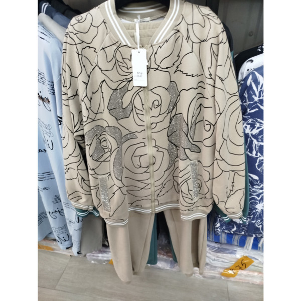 0718# каміння, мікс кольорів жіночий костюм Kiss Me (трикотаж, кашемір, 10 од., розміри батал: 2XL-4XL) видача наступного дня